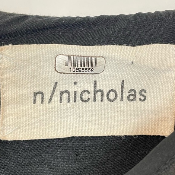 NICHOLAS size 4 Black Off-The-Shoulder Ruffle Mini Dress party cocktail - Picture 6 of 8